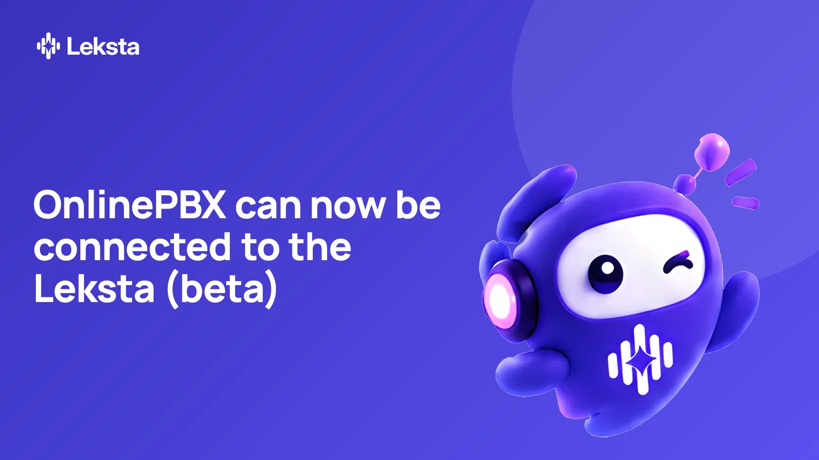 OnlinePBX can now be connected to the Leksta (beta)